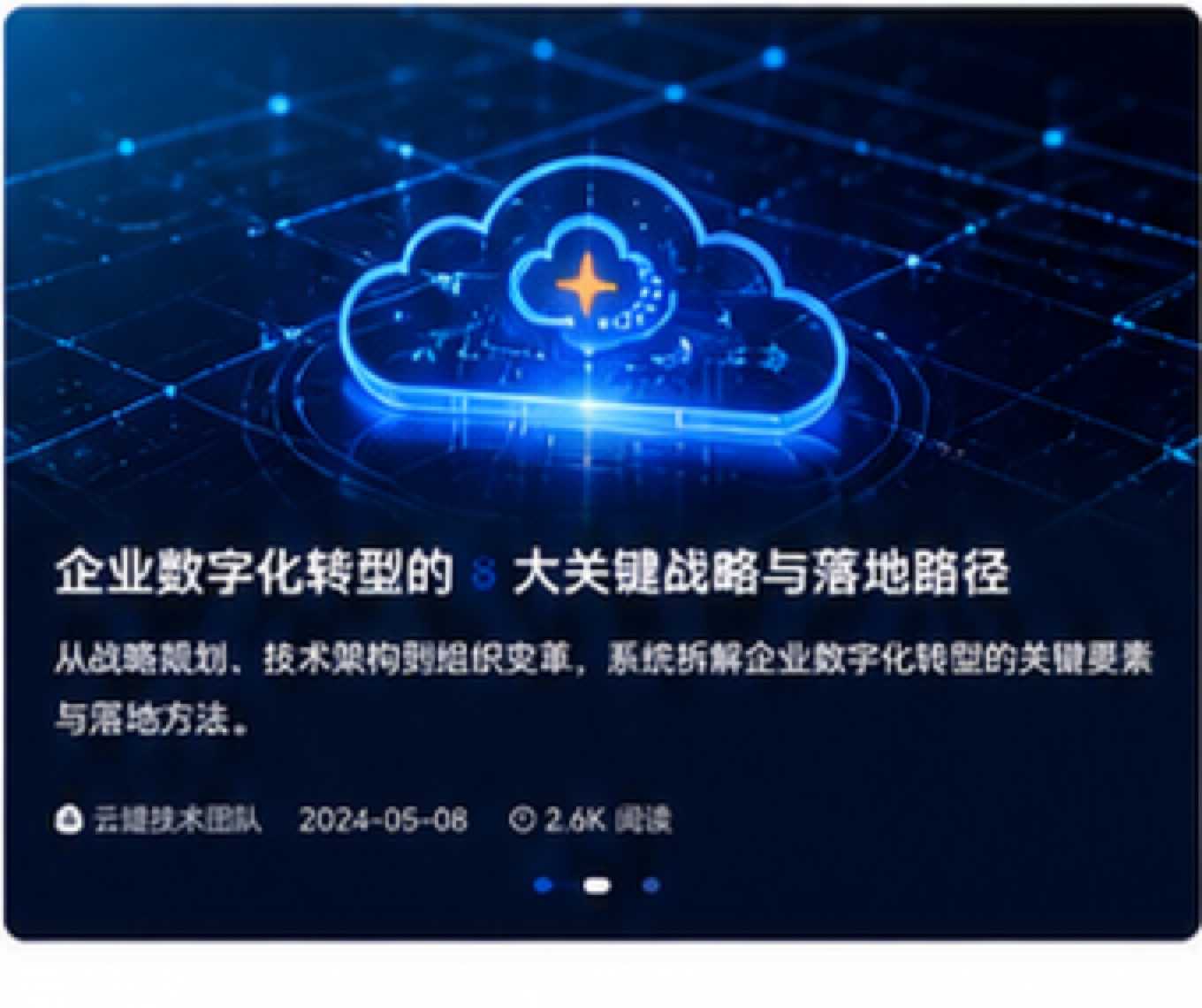 如何规划企业数字化转型路线图？配图