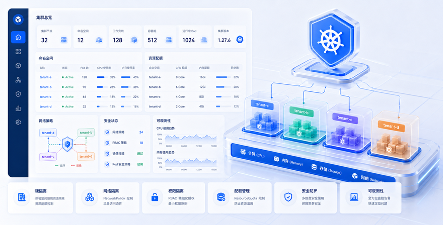 Kubernetes 集群多租户隔离方案技术文章配图