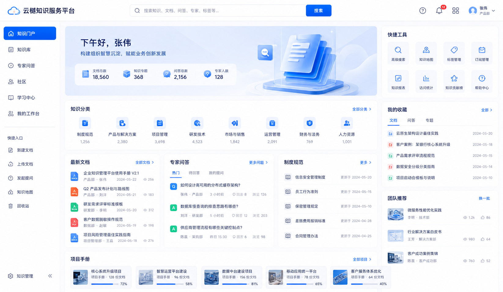 企业知识库与智能客服平台项目看板
